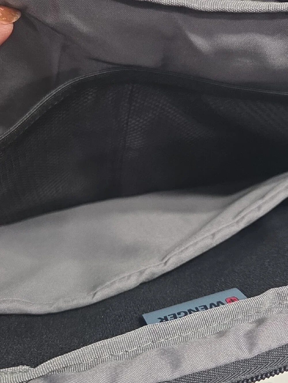 Wenger Black Laptop Bag with Red Logo Accent Like New Conditions No Stains